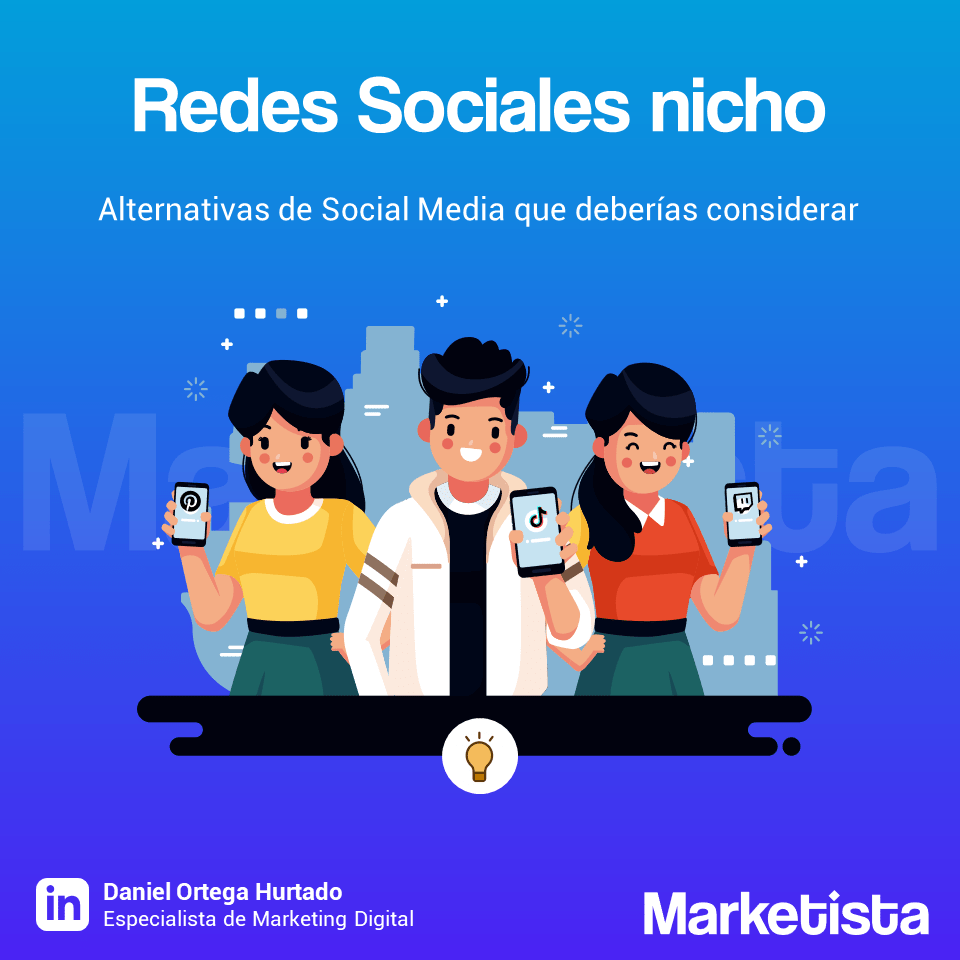 Redes sociales nicho Marketista Daniel Ortega Social Media Alternativas
